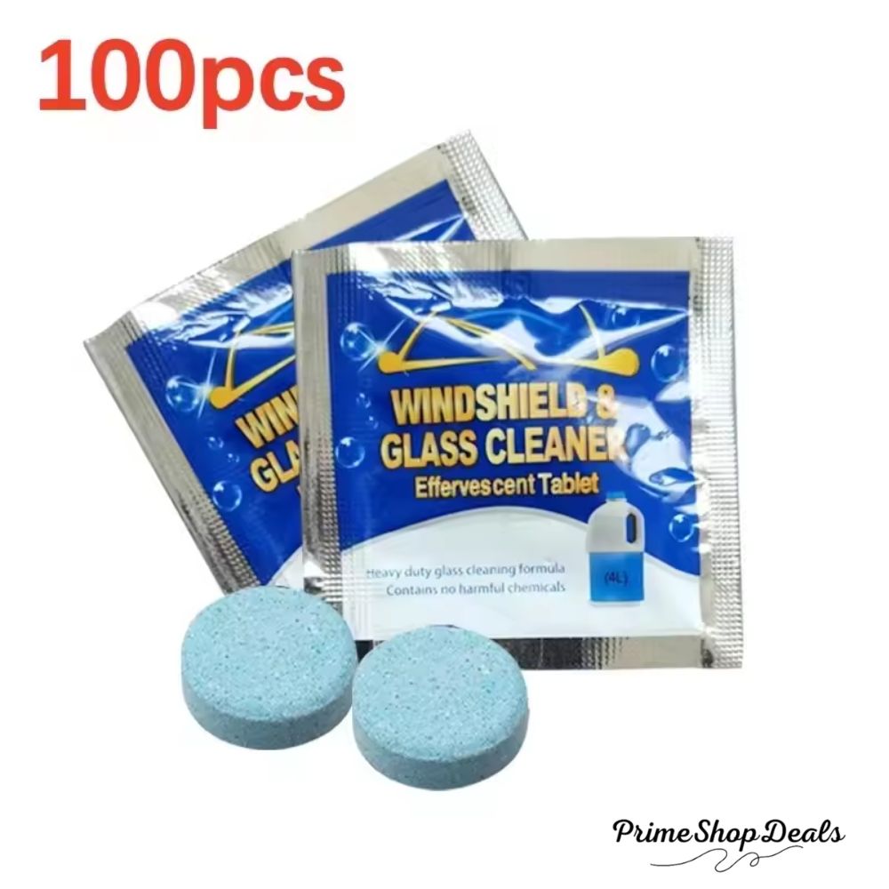 Effervescent Windshield Washer Tablets – Powerful Glass Cleaning Solution