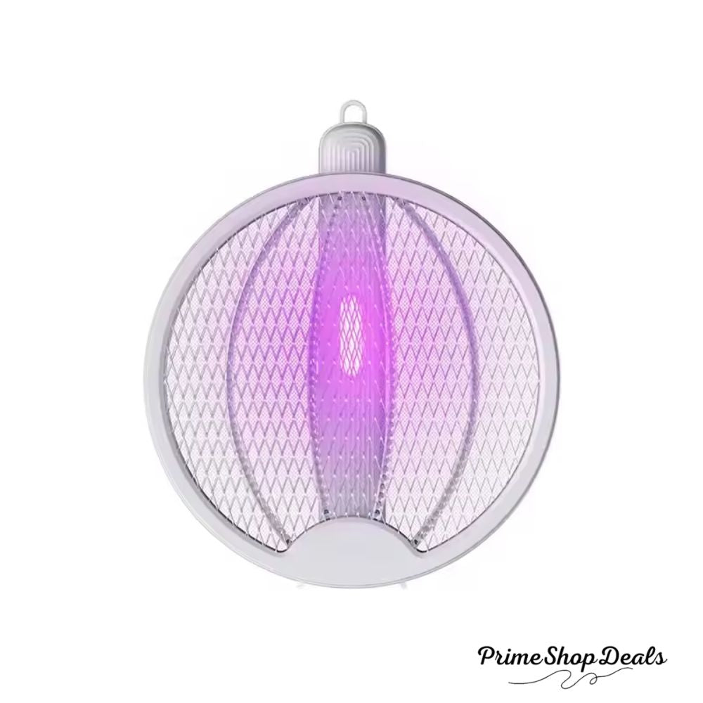 Foldable USB Electric Mosquito Zapper – 4-in-1 Silent Insect Killer Racket