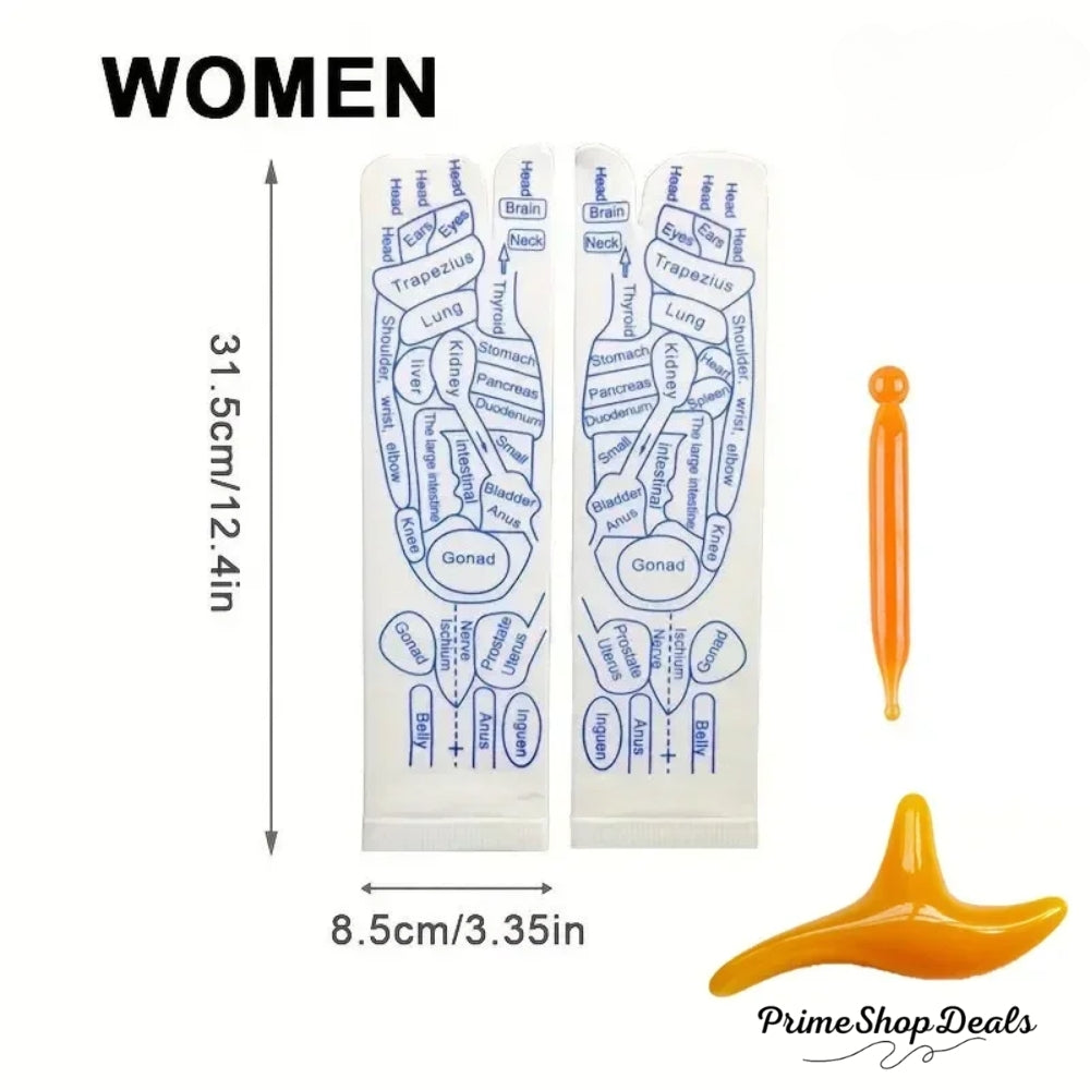 Acupressure Reflexology Massage Socks – Foot Therapy & Relaxation Set