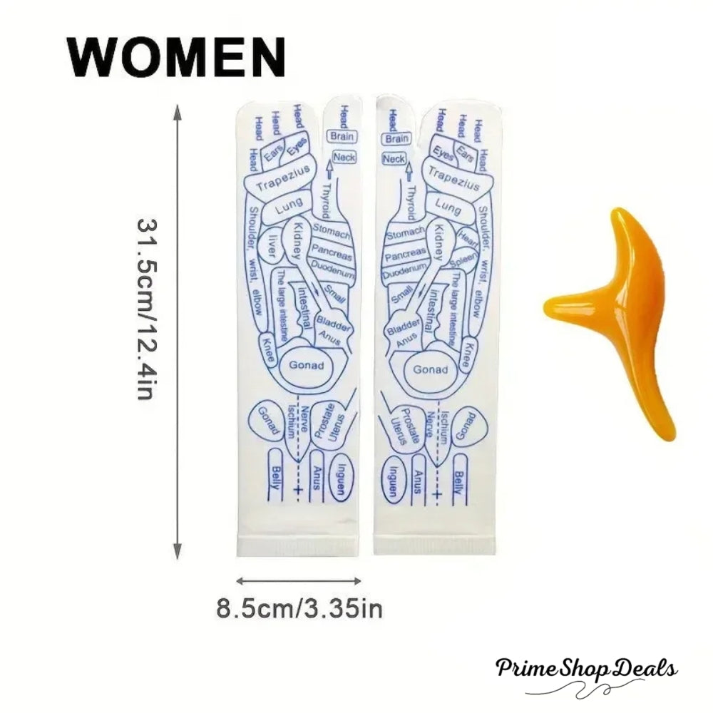 Acupressure Reflexology Massage Socks – Foot Therapy & Relaxation Set