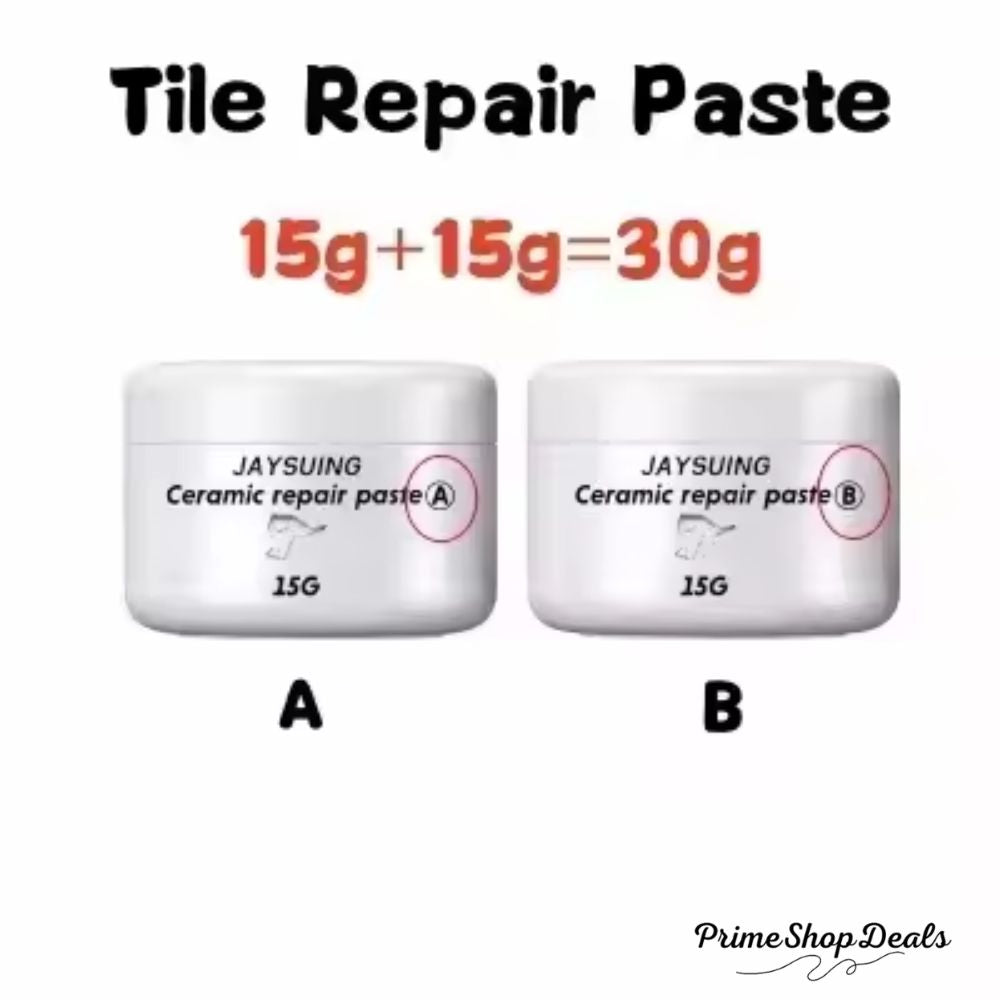 White Porcelain & Tile Repair Kit – Fix Cracks, Chips & Scratches