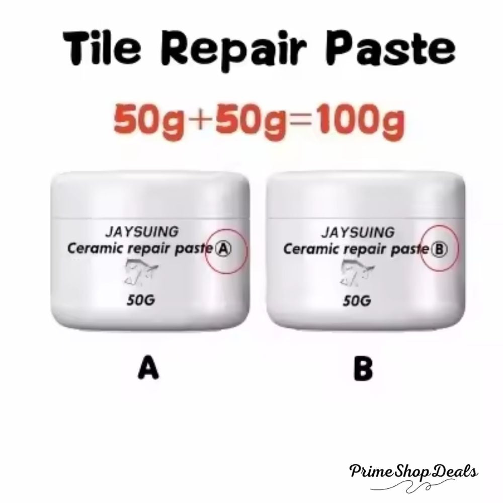 White Porcelain & Tile Repair Kit – Fix Cracks, Chips & Scratches
