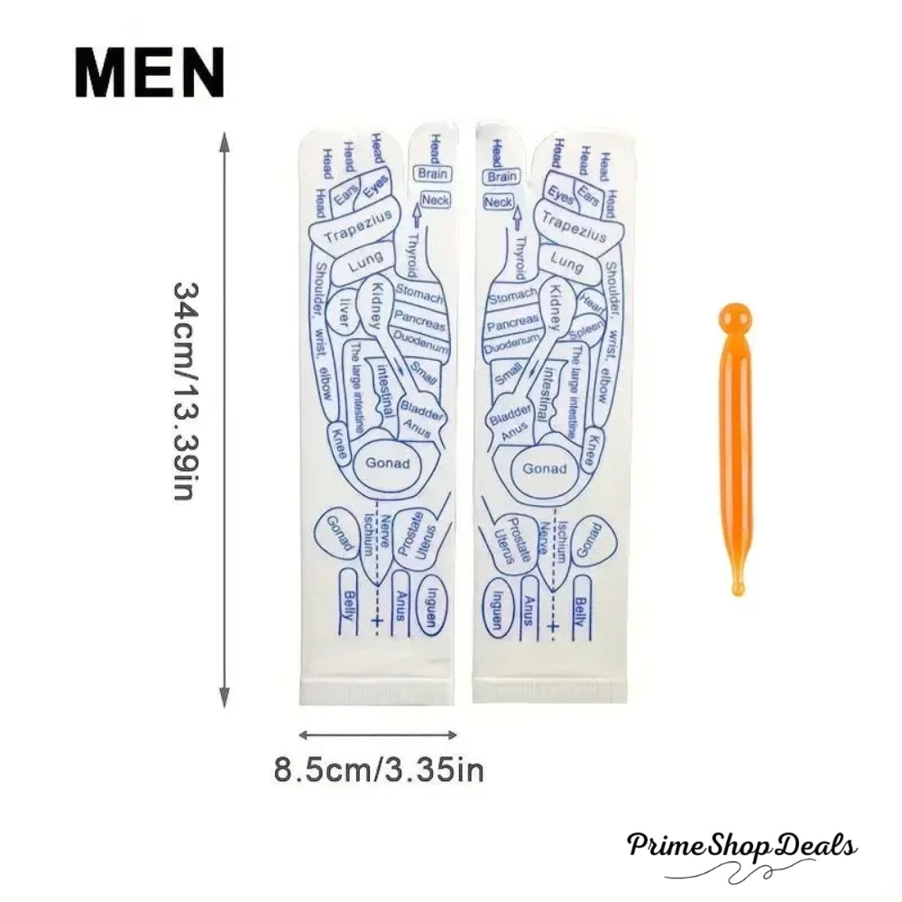 Acupressure Reflexology Massage Socks – Foot Therapy & Relaxation Set