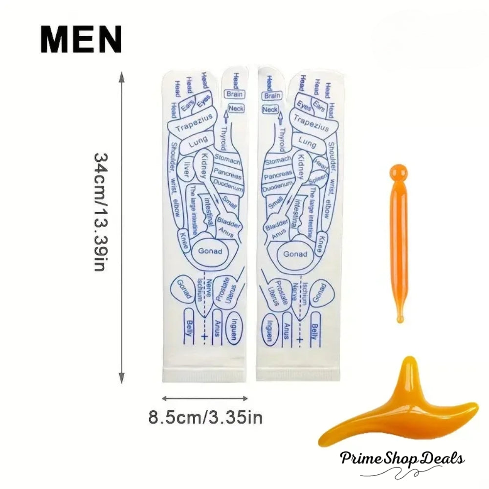 Acupressure Reflexology Massage Socks – Foot Therapy & Relaxation Set