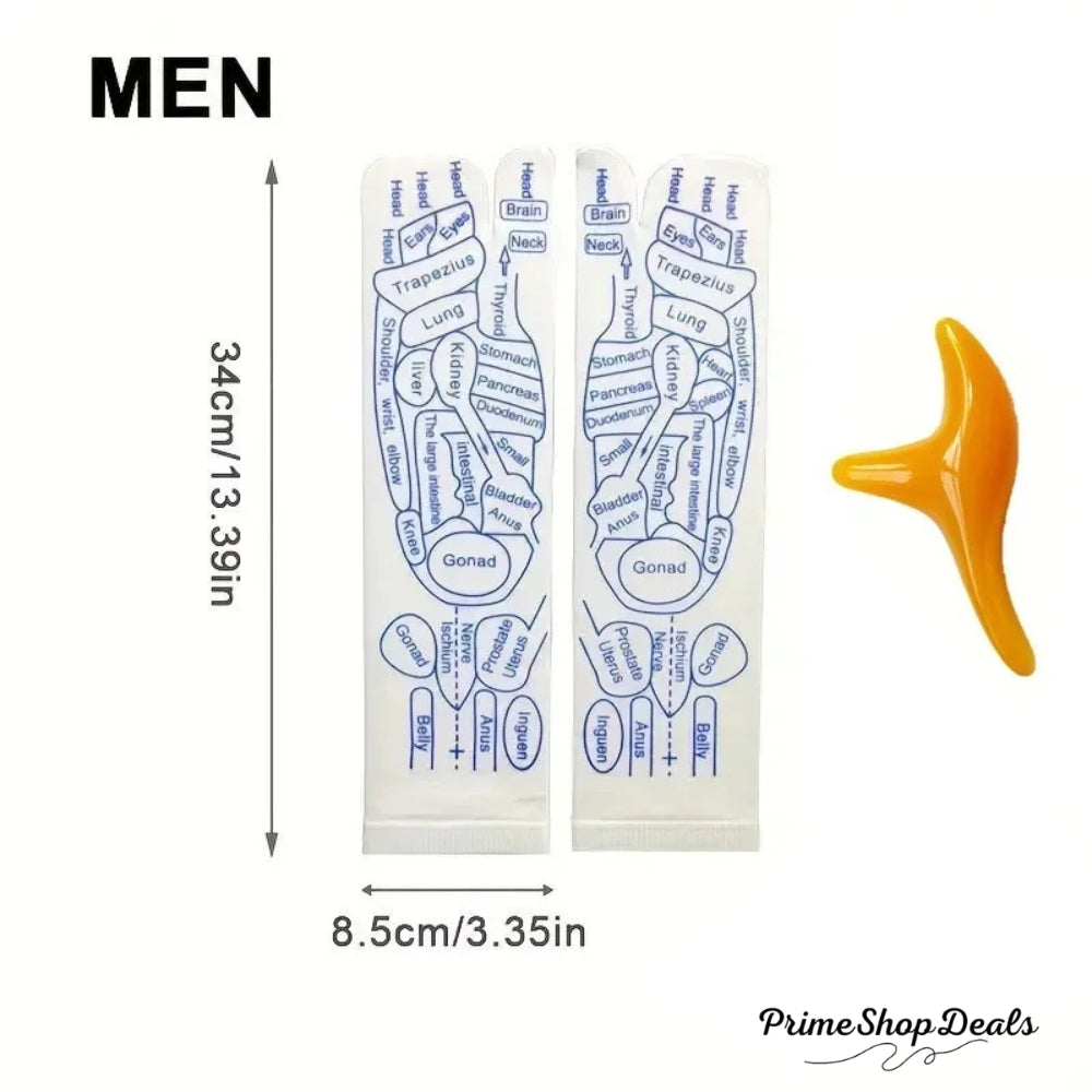 Acupressure Reflexology Massage Socks – Foot Therapy & Relaxation Set