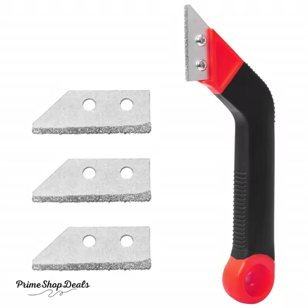 Tile Grout Remover Scraper Tool – Tungsten Carbide Blade for Easy Cleaning