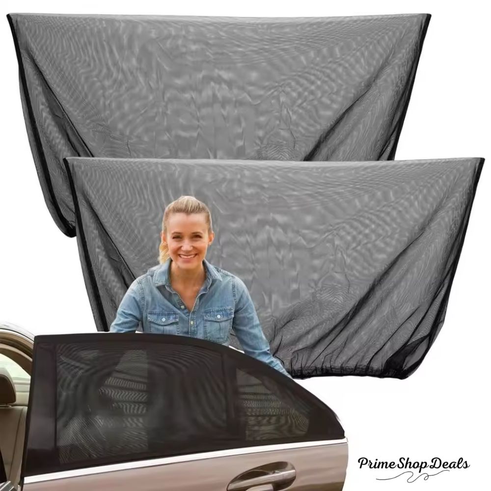 Universal Car Window Sunshade Mesh Curtains – UV Protection & Privacy