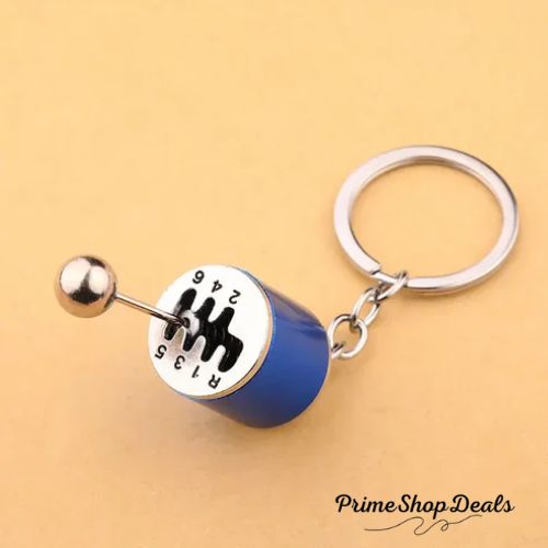 Six-Speed Gear Shift Car Keychain Pendant