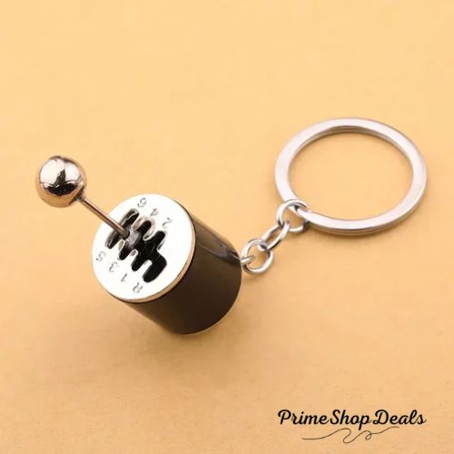 Six-Speed Gear Shift Car Keychain Pendant