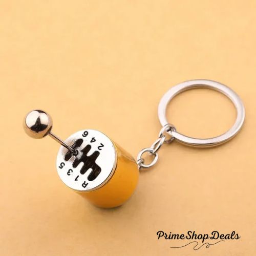 Six-Speed Gear Shift Car Keychain Pendant
