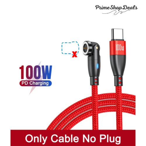 100W Magnetic USB Type-C Fast Charging 3-in-1 Cable