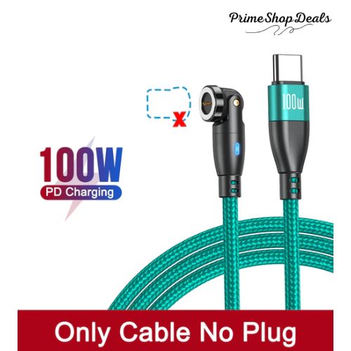 100W Magnetic USB Type-C Fast Charging 3-in-1 Cable