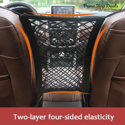 Stretchable Car Storage Net & Pet Barrier Organizer