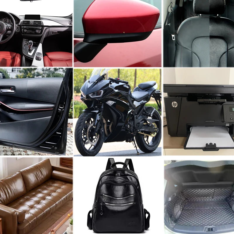 Car Plastic & Leather Restorer – Non-Greasy, UV-Protective Shine for Interiors