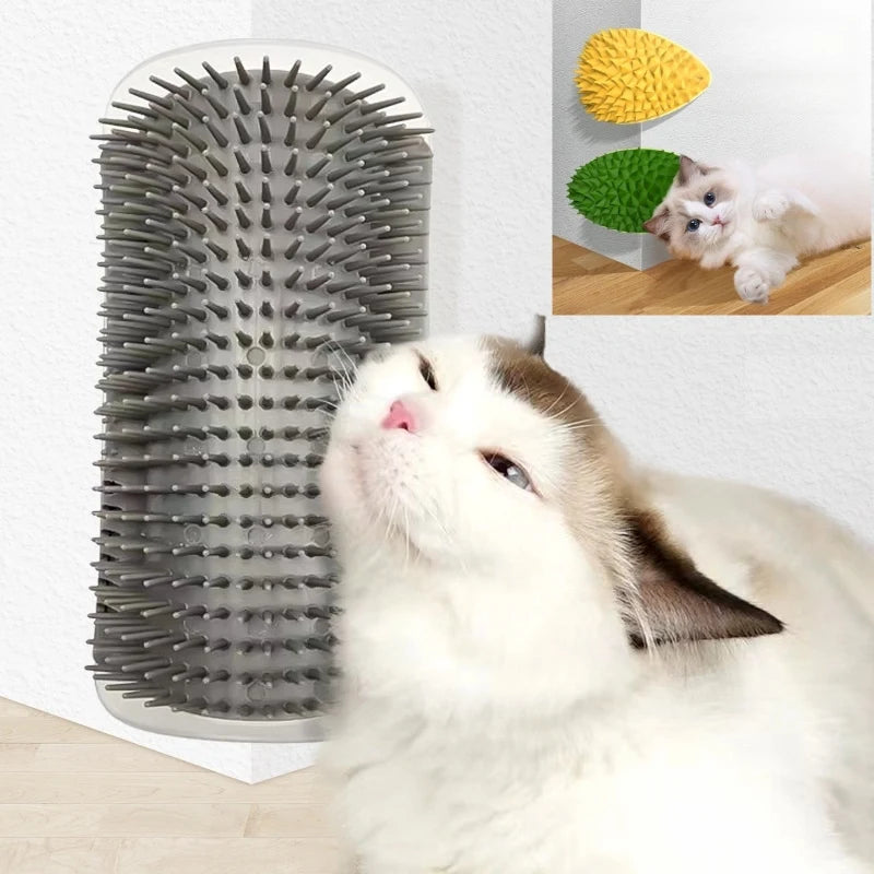 Cat Self-Grooming Scratcher Brush and Massager