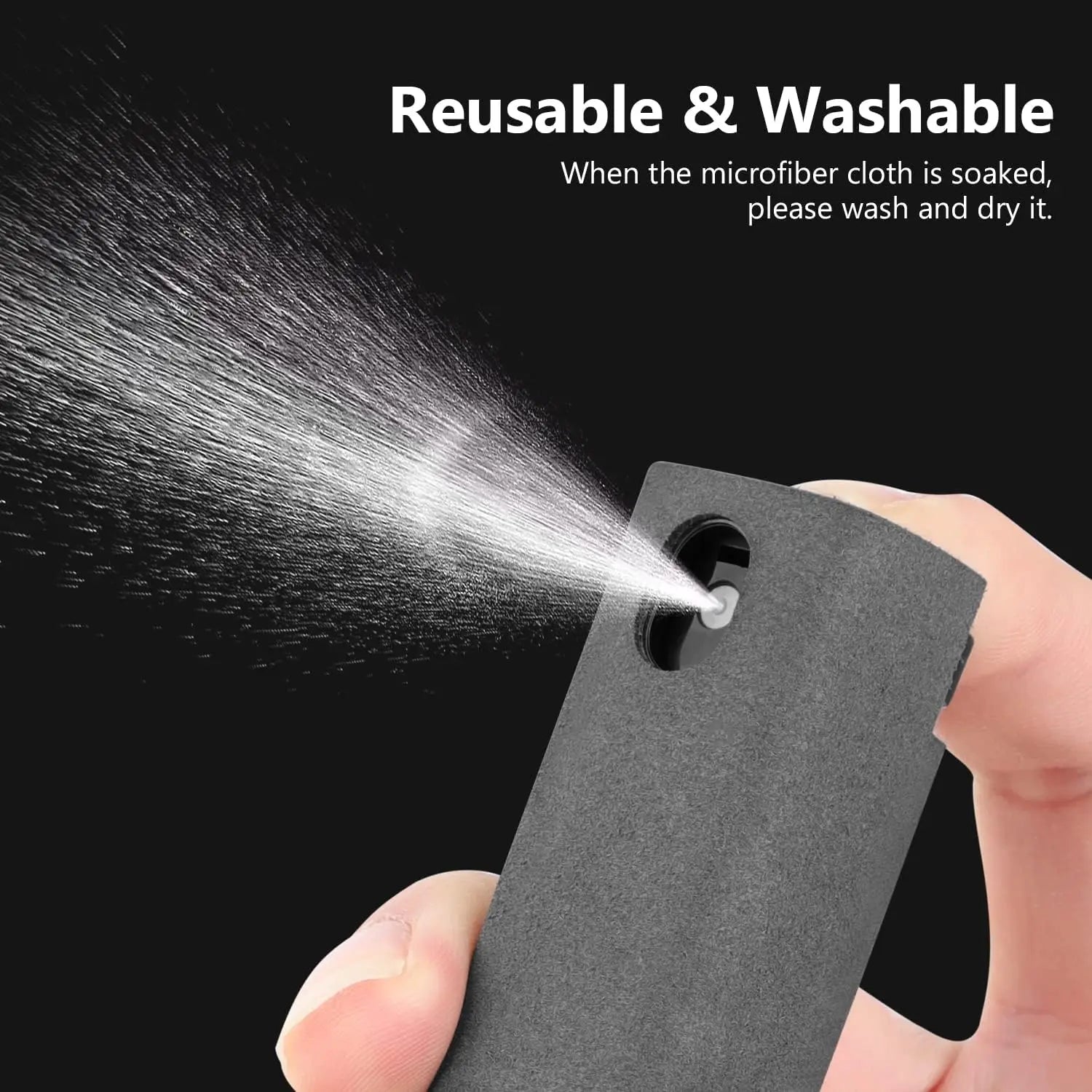 3-in-1 Portable Screen Cleaning Spray with Microfiber Cloth