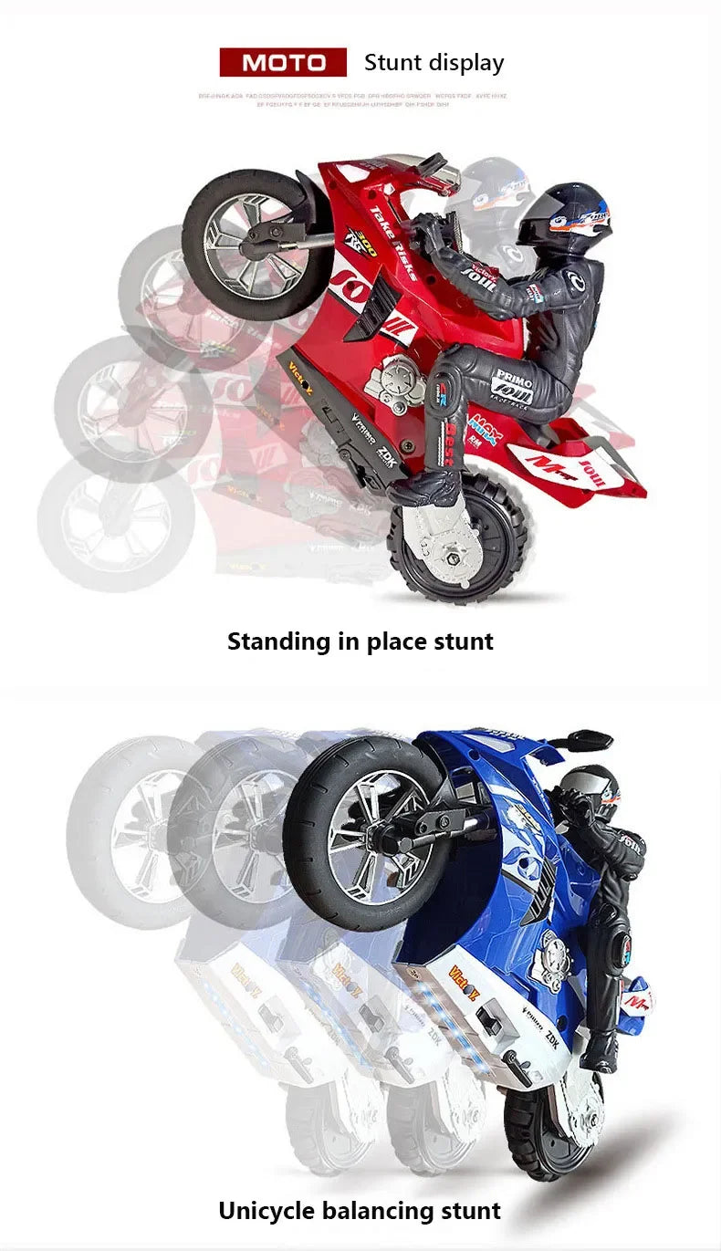 Extreme Drift RC Motorcycle – Self-Balancing 1:6 Scale Stunt Bike