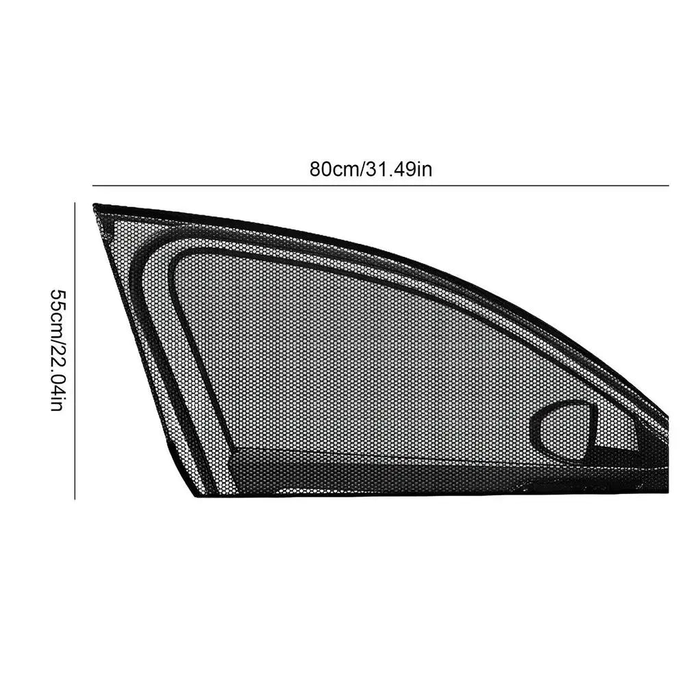 Universal Car Window Sunshade Mesh Curtains – UV Protection & Privacy