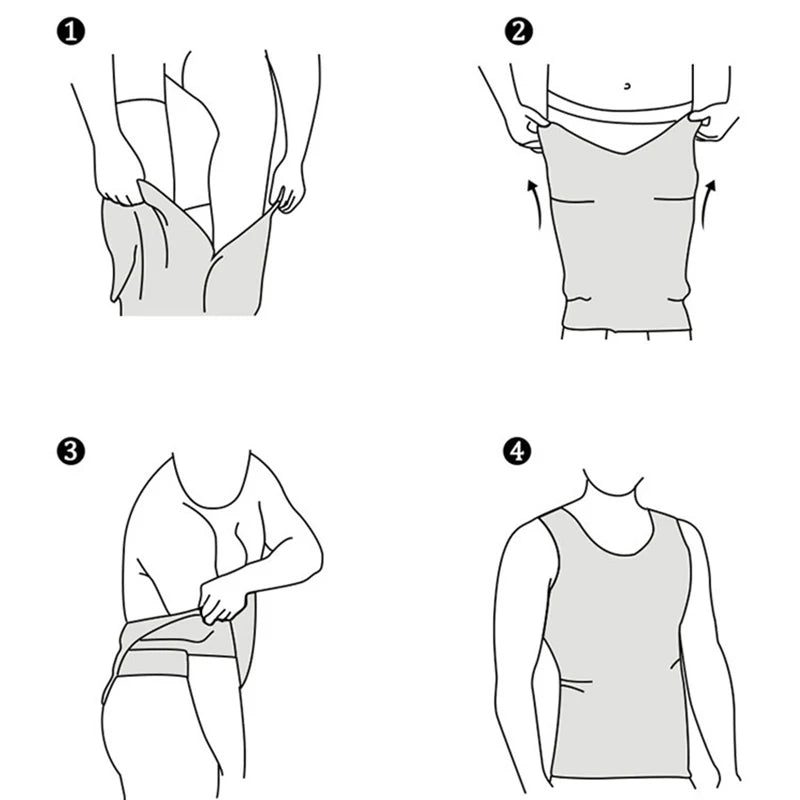 Men's Compression Shaper Vest – Slimming Body Tummy Control Shirt