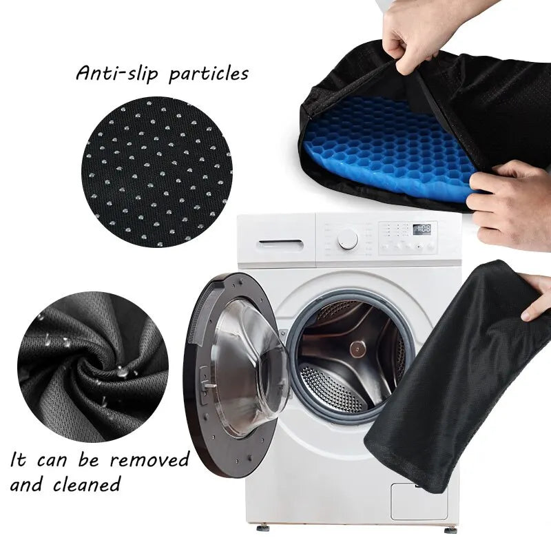Ultra-Comfort Gel Seat Cushion with Breathable Honeycomb Design