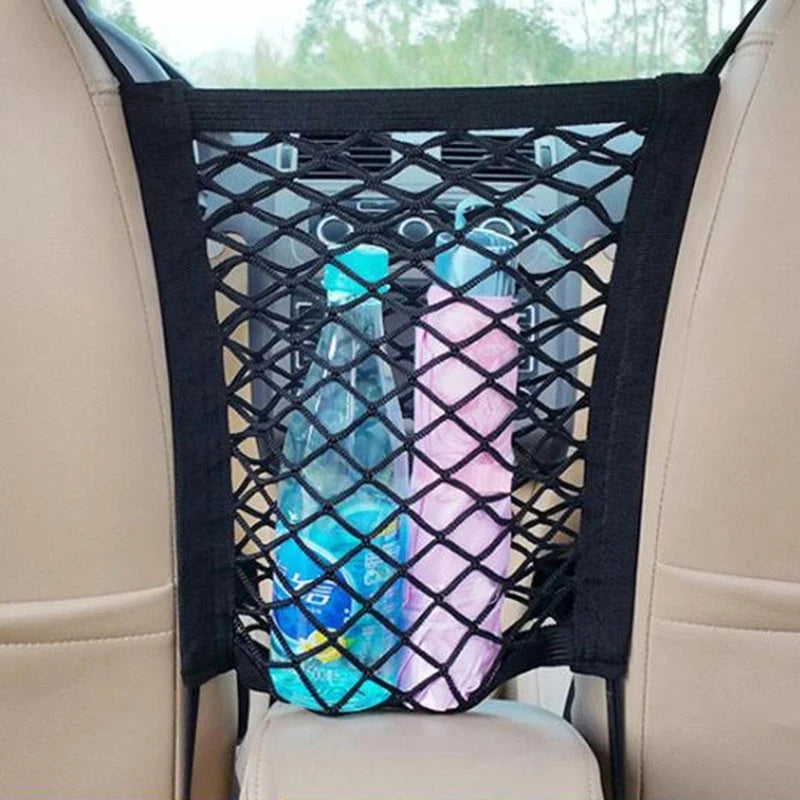 Stretchable Car Storage Net & Pet Barrier Organizer