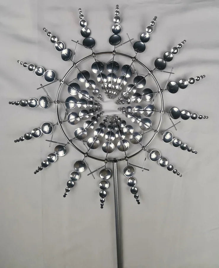 Magical Metal Garden Wind Spinner – Colorful Courtyard Windmill Decor