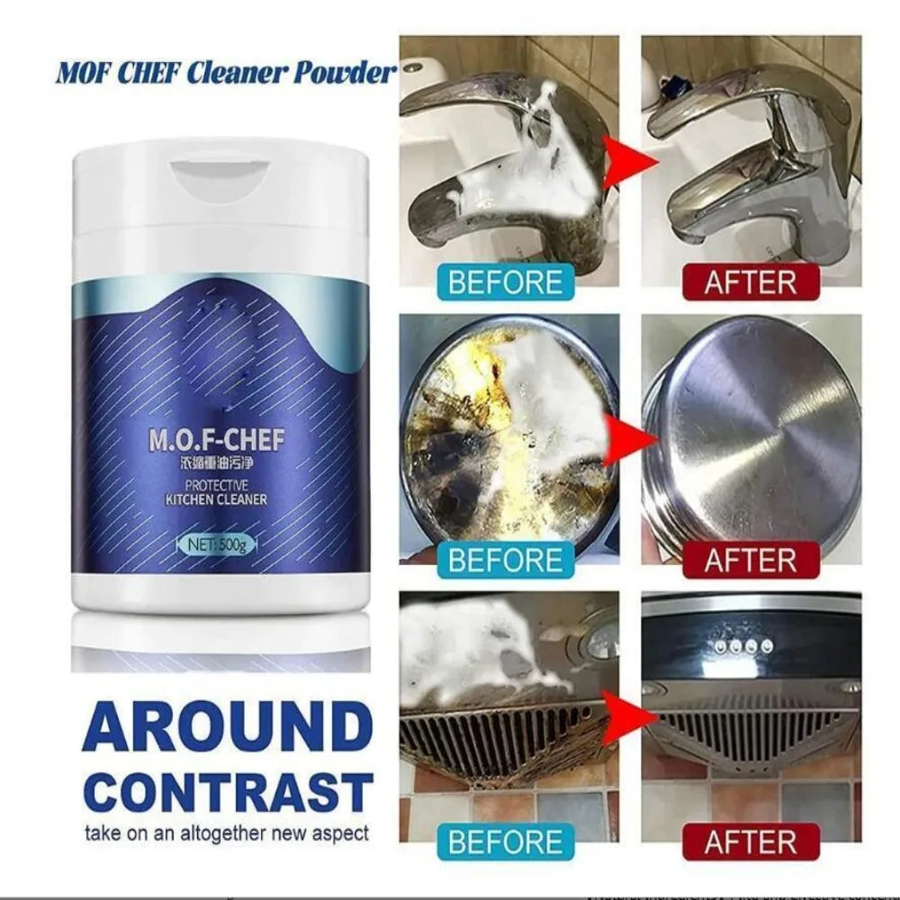 Heavy-Duty Kitchen Degreaser Powder – All-Purpose Oil & Stain Remover (500g)
