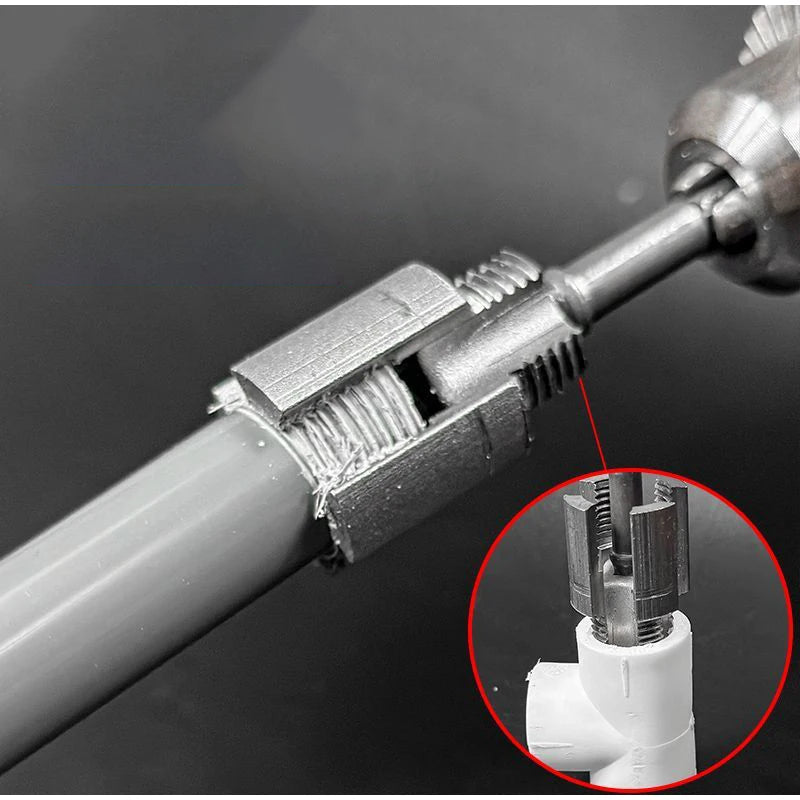 Dual-Function Pipe Threading Tool – Internal & External Threads for Plastic Pipes