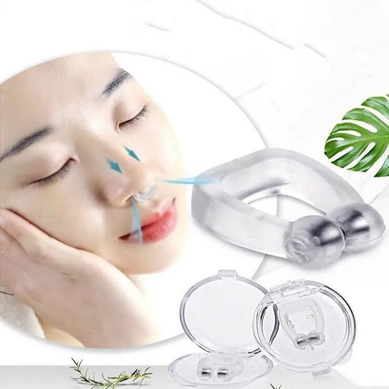 Magnetic Anti-Snore Nose Clip – Comfortable Silicone Sleep Aid