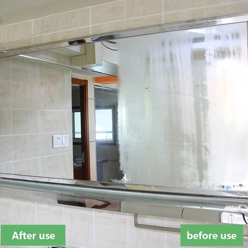Long-Lasting Anti-Fog Spray for Clear Glass & Mirrors