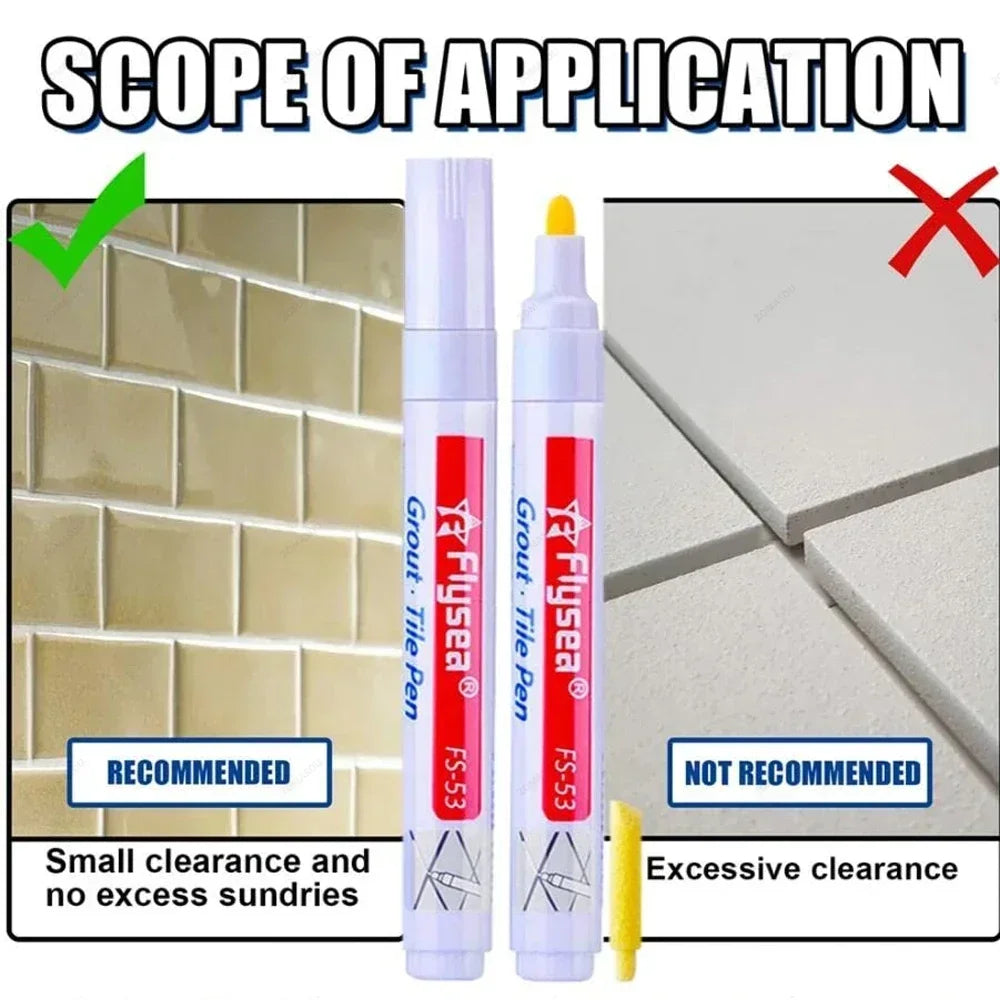 Waterproof Tile Grout Repair Marker – Seam & Gap Refinishing Pen