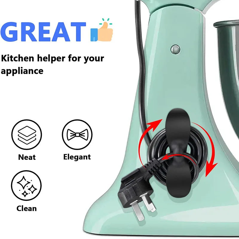 4-Piece Kitchen Appliance Cord Winder & Organizer Set