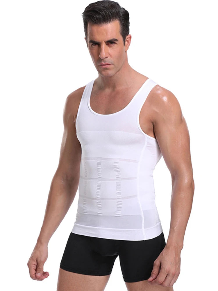 Men's Compression Shaper Vest – Slimming Body Tummy Control Shirt