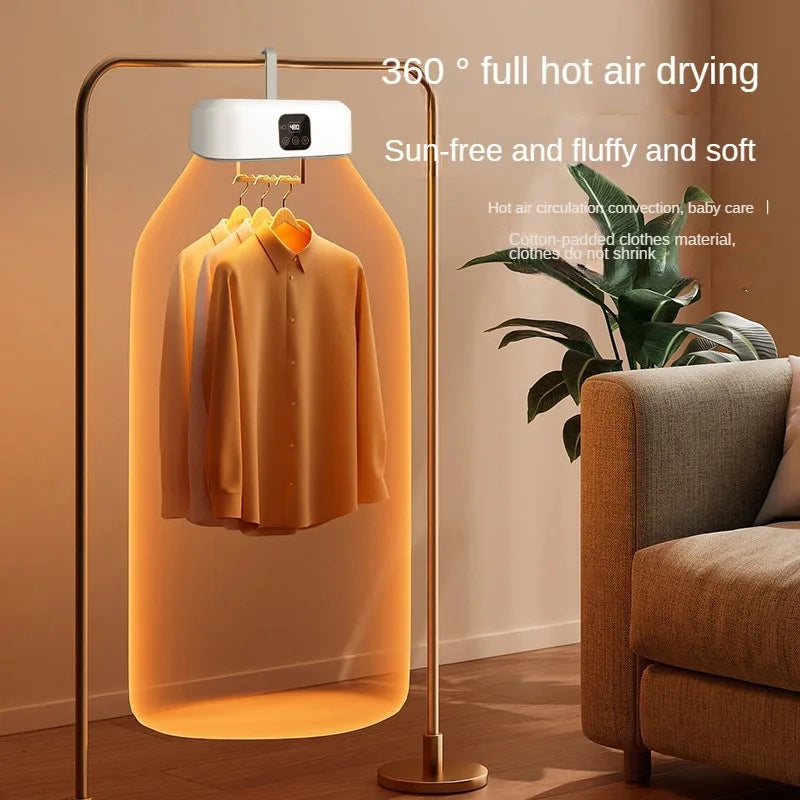 Portable Folding Clothes Dryer with Remote Control