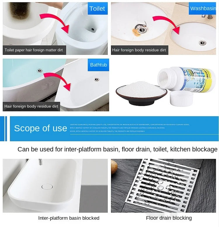 Powerful Drain Cleaner & Clog Remover – Fast-Acting Pipe Unblocker