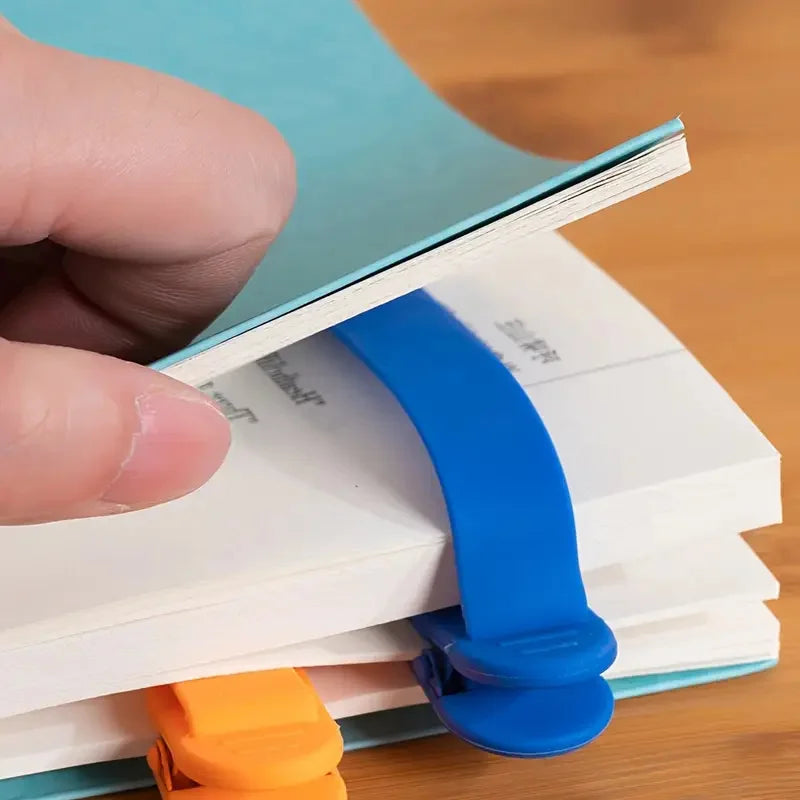 Soft Silicone Book Page Holder Clip