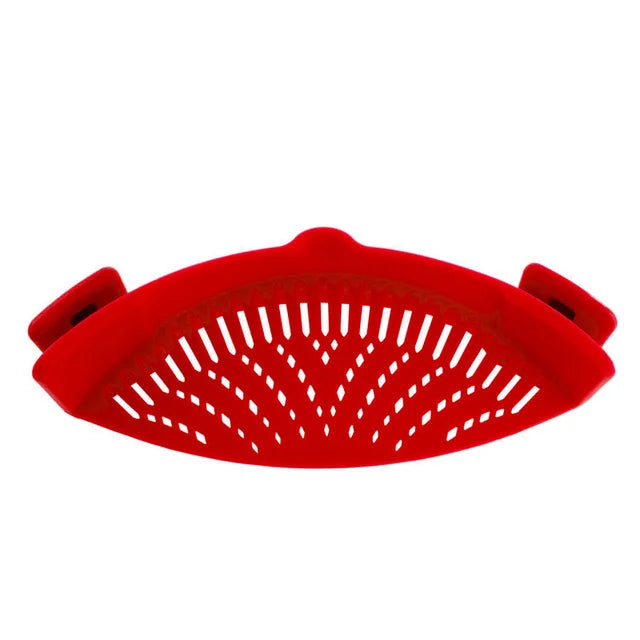 Universal Silicone Clip-On Pot Strainer – Anti-Spill Food-Grade Kitchen Colander