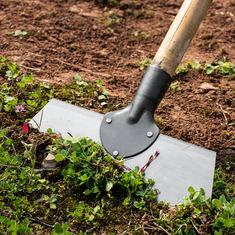 Remove Weeds Effortlessly — Heavy-Duty Scraping Hoe