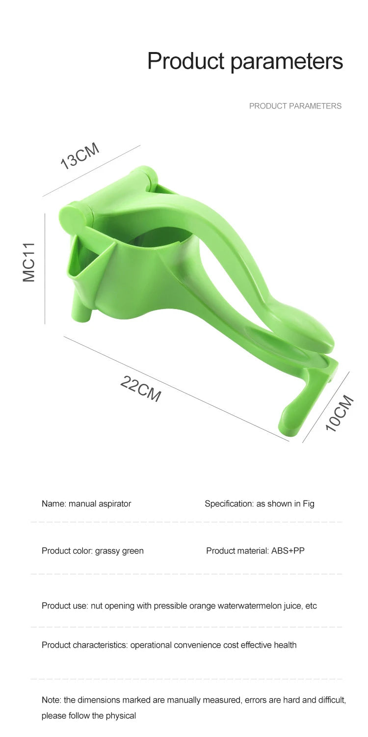 Compact Manual Juicer - Easy, Eco-Friendly Juice Press