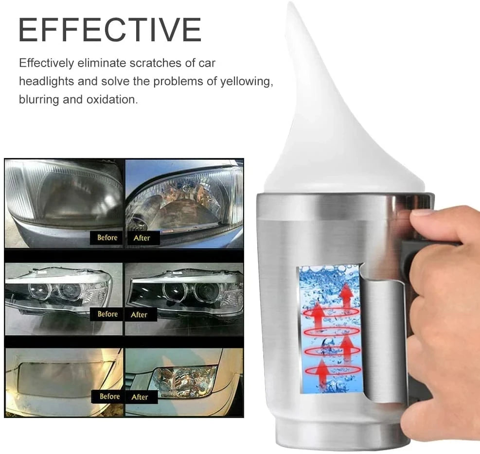 Car Headlight Restoration Kit - Polish & Brighten Faded Headlights
