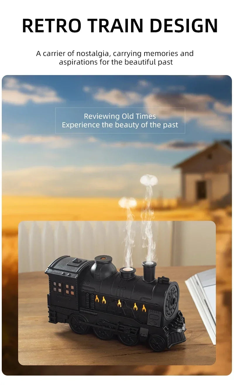 Retro Train Essential Oil Diffuser & Cool Mist Humidifier