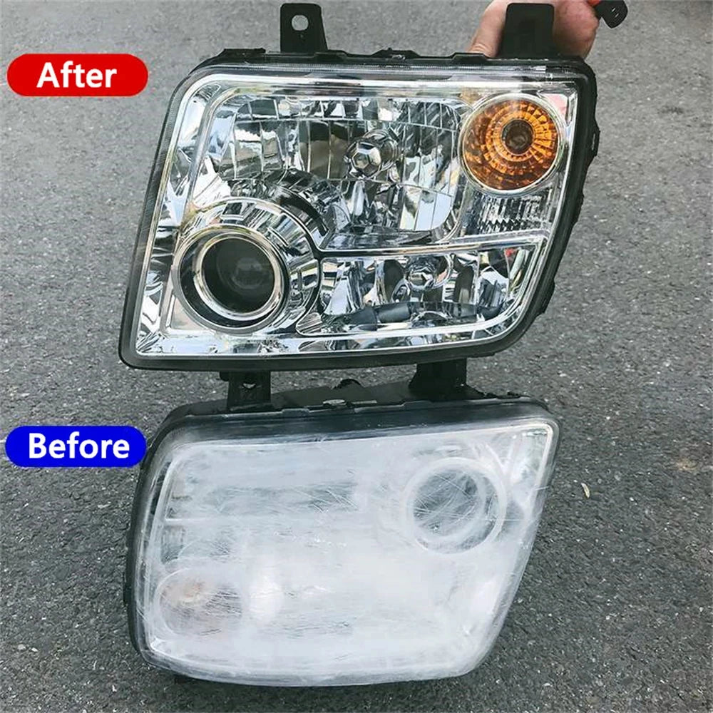 Car Headlight Restoration Kit - Polish & Brighten Faded Headlights