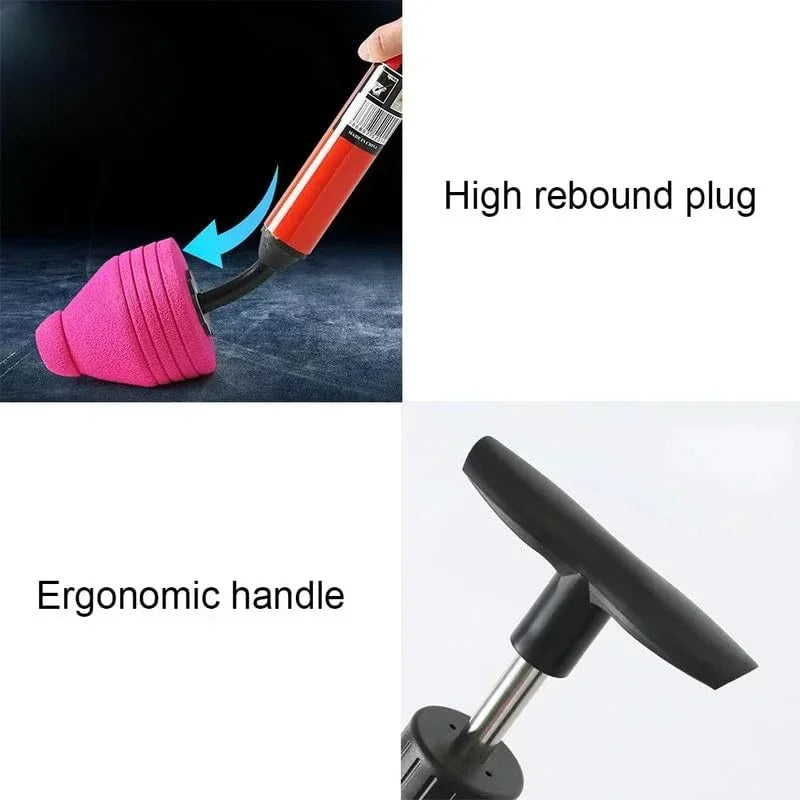 High-Pressure Toilet Plunger with Suction Cup – Powerful Drain Clog Remover