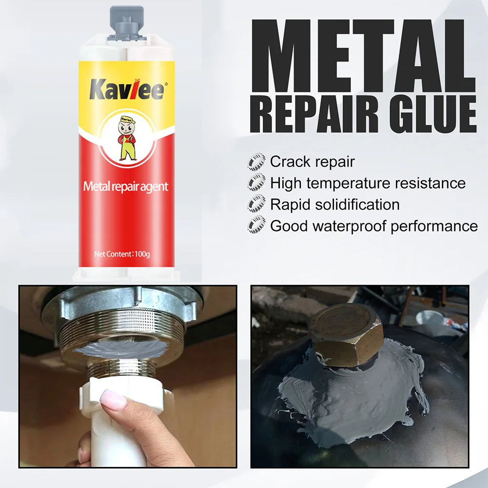 Heavy-Duty Metal Repair Adhesive – Quick-Drying, Heat & Corrosion Resistant Sealant