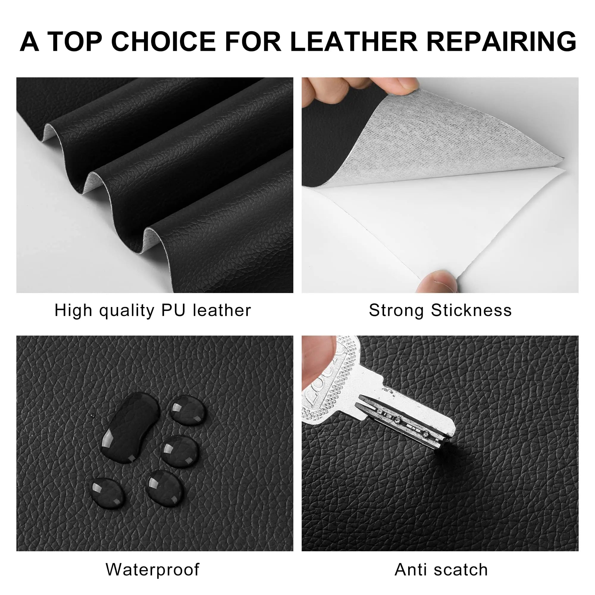 Self-Adhesive Leather Repair Patch – Easy Fix for Sofas, Chairs, Bags & More