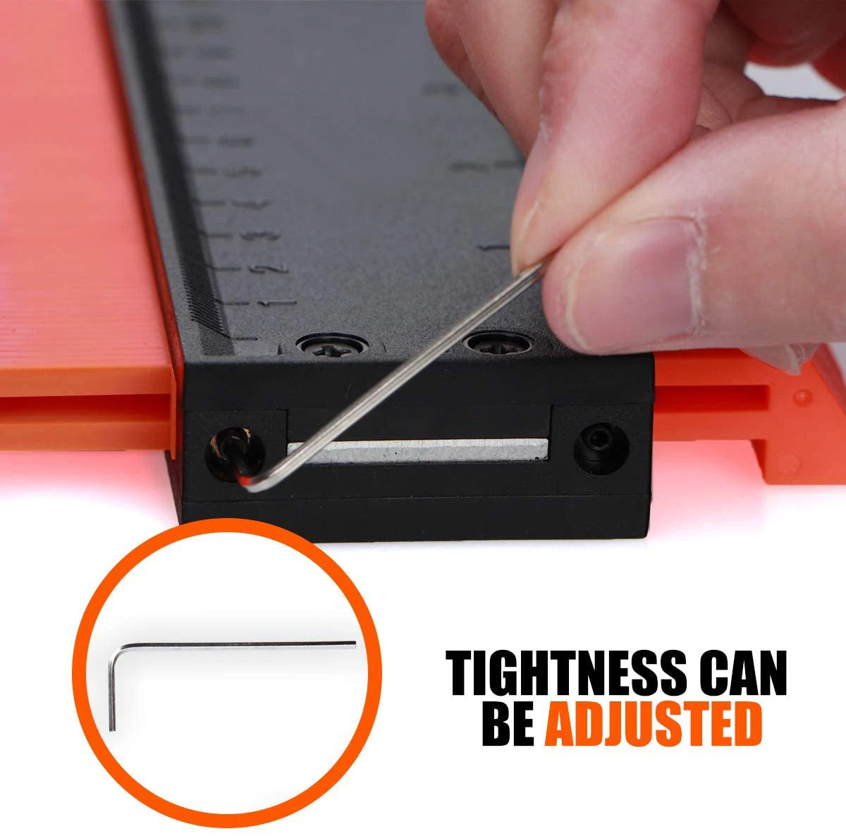 Precision Contour Gauge with Lock – Shape Duplicator Tool for Woodworking, Tiling & DIY Projects