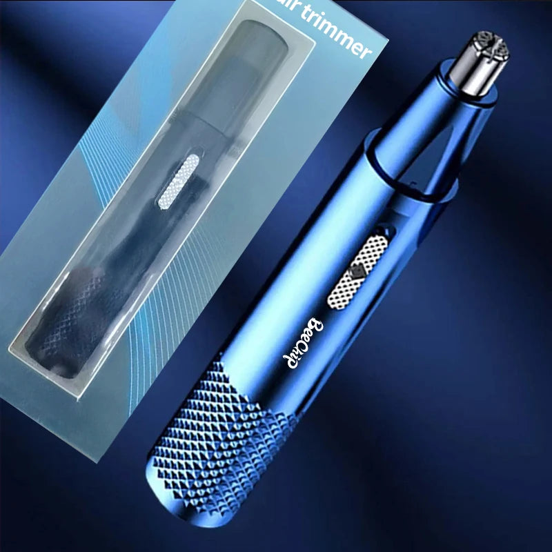 USB Rechargeable Nose and Ear Hair Trimmer – Unisex Metal Electric Shaver
