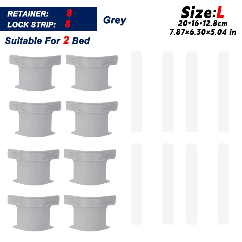 No-Slip Bed Sheet Holders & Straps Set – Secure, Hassle-Free Bedding Fixation