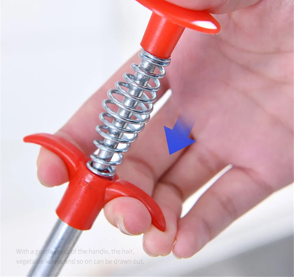 90cm/35.4 in Flexible Sink & Drain Grabber Tool – Long Reach Claw for Easy Blockage Removal