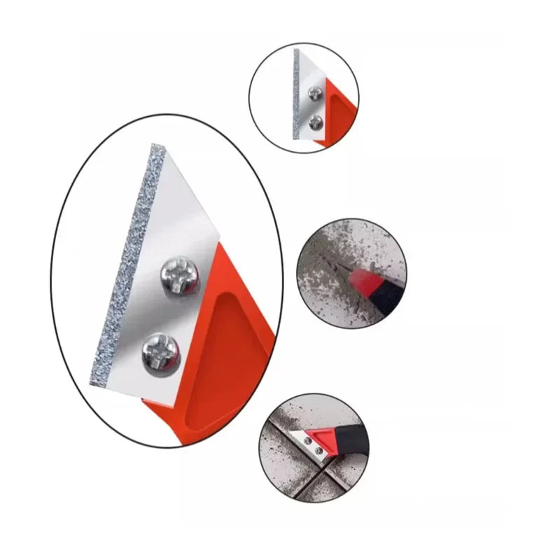 Tile Grout Remover Scraper Tool – Tungsten Carbide Blade for Easy Cleaning